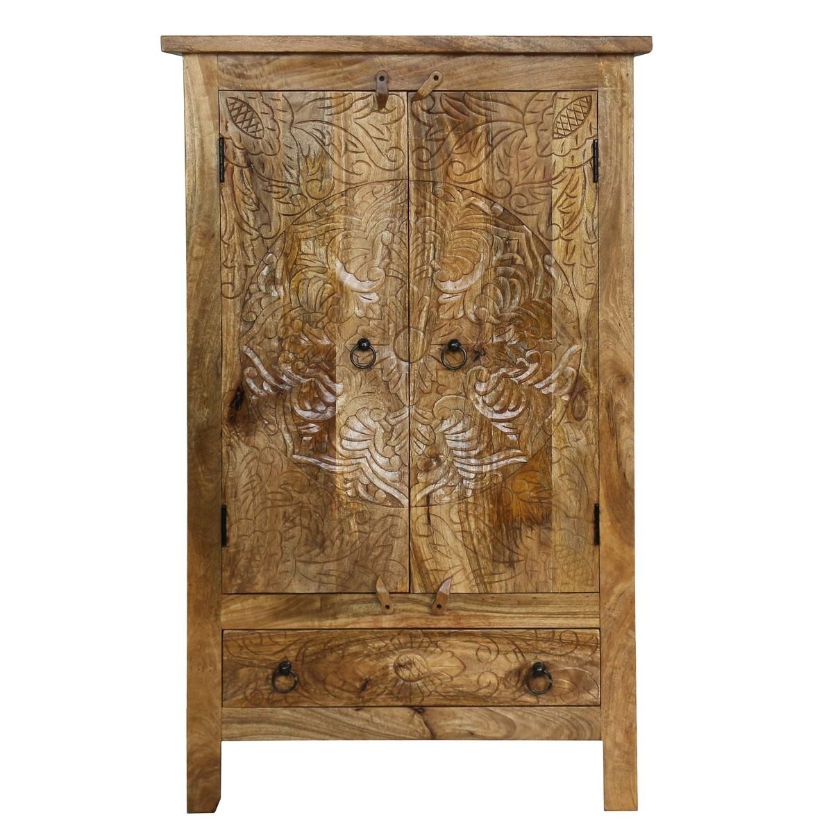 Oriental Galerie Mehrzweckschrank Natur Schrank Kala Indien 125 cm