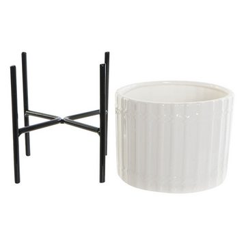 Ambiente und Object Blumentopf Blumentopf Stand 2er Set Keramik/Metall