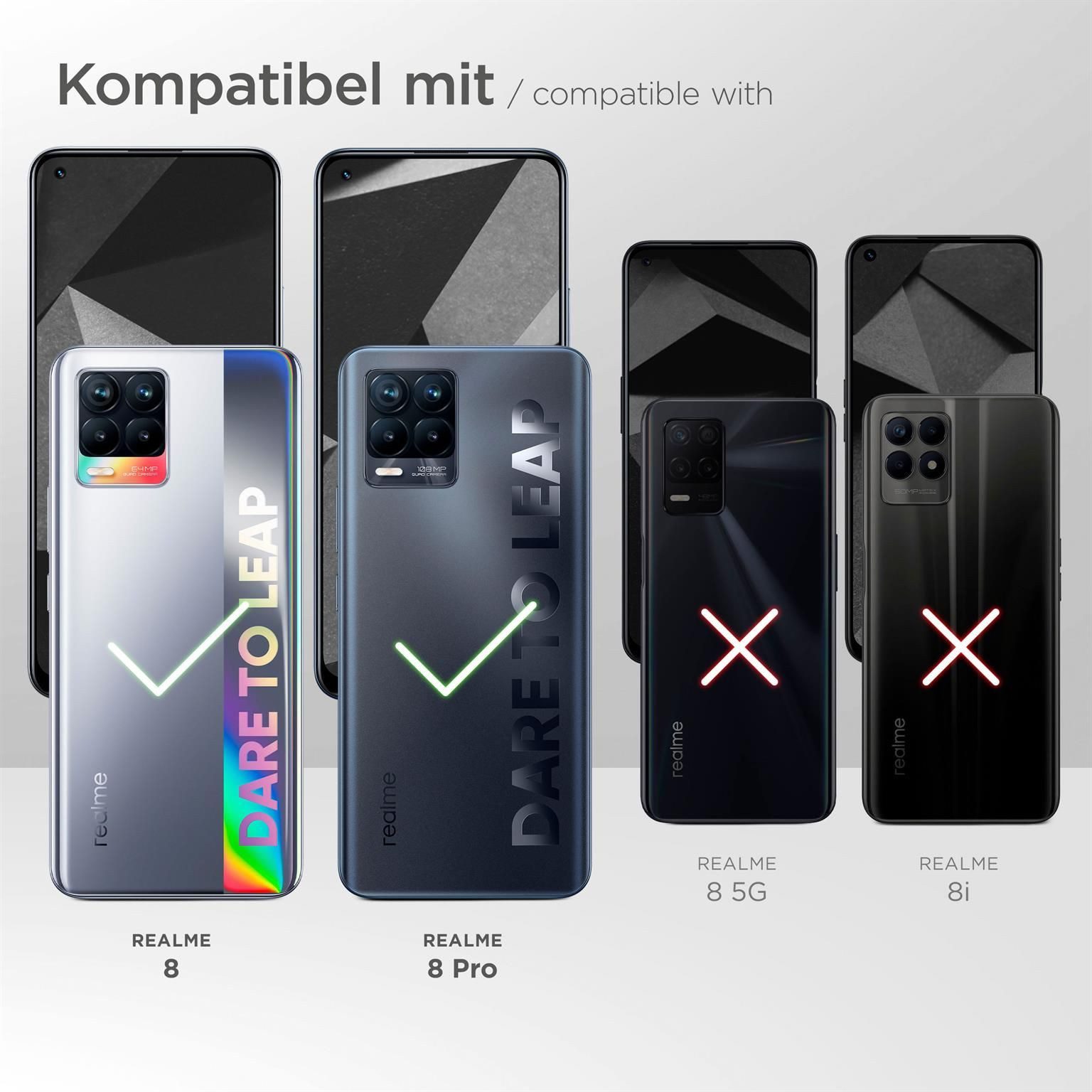 ONEFLOW Handyhülle für Realme 8 Pro Wasserdichte Tasche BeachBag Schwarz 6,4 Zoll, Hülle mit Touch Kamera Fenster IPX8 Unterwasser-Tasche zum Schwimmen