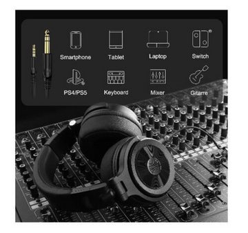 OneOdio Monitor 40 Headset schwarz atmungsaktive Ohrpolster DJ-Kopfhörer