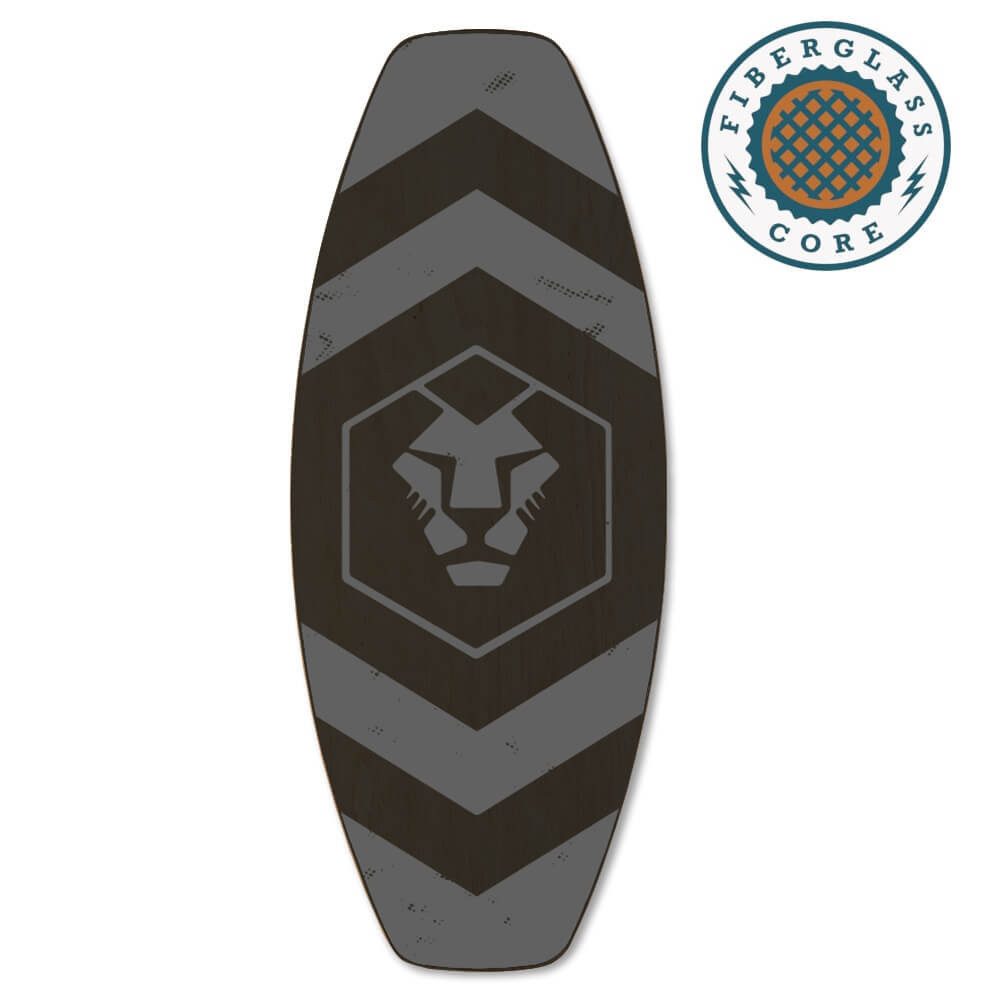 Daffy Boards Balanceboard Trick-Balance Board mit Fiberglas-Kern - Design: Dark Lion