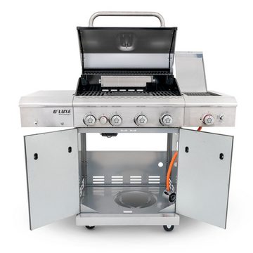 nexgrill Gasgrill 4B Deluxe 4+2 Brenner, Heckbrenner & Seitenkochfeld, 20,3 KW, BxHxT: 129 x 120 x 57 cm