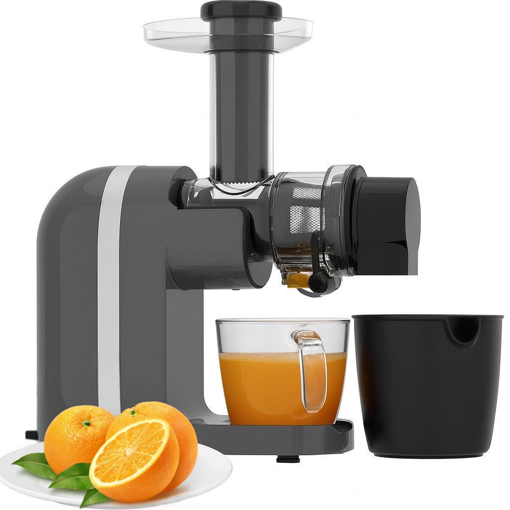 Greatfinds Slow Juicer, 200 W, 7-Stufen-Schnecke für klare, saubere Safttrennung