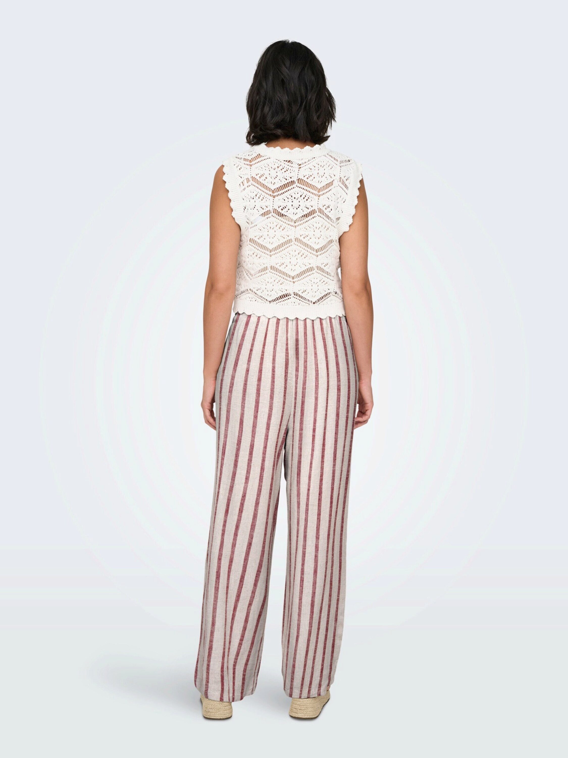 ONLY Stoffhose ONLSiesta (1-tlg) Drapiert/gerafft