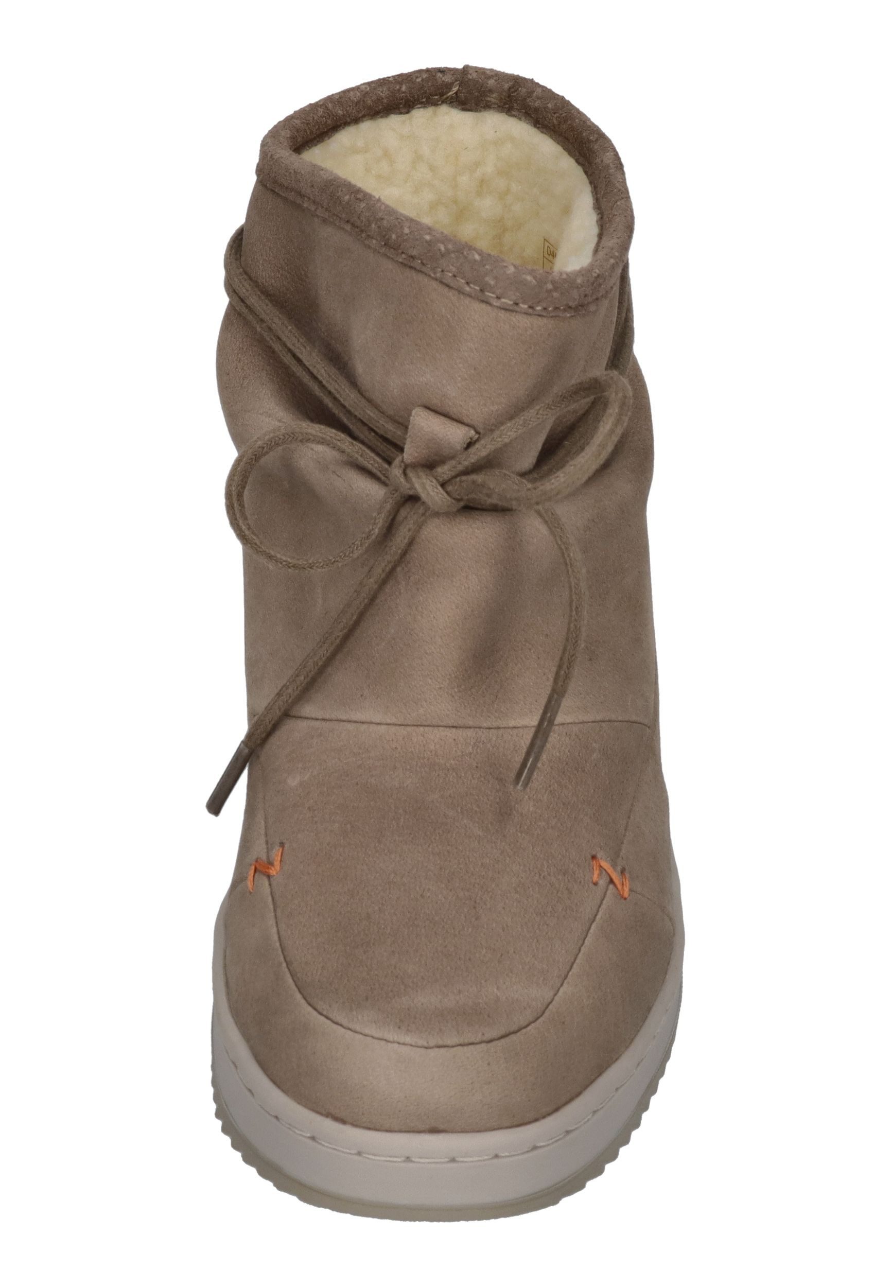 HUB QUEEN Stiefelette Dark Taupe Light Bone Sand