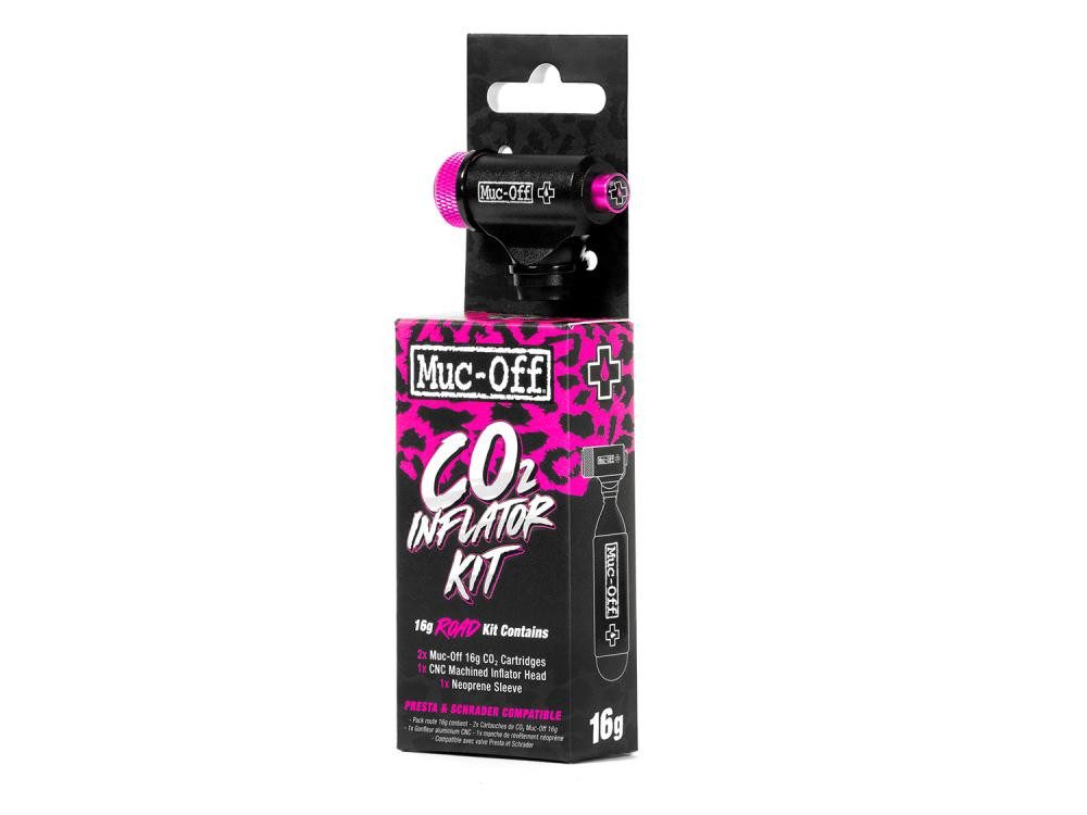Muc-Off Fahrradpumpe Muc Off Road Inflator Kit pink