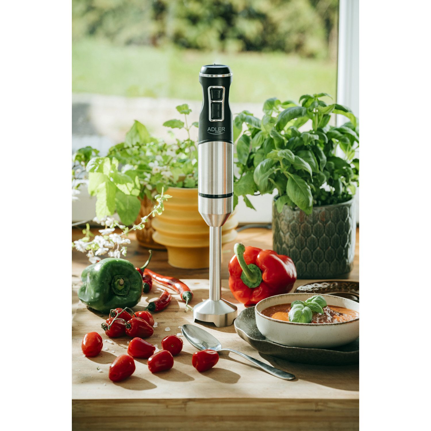 Adler Stabmixer AD 4628, 1900 W, Stabmixer mit Turbo- und Eiscrush-Funktion