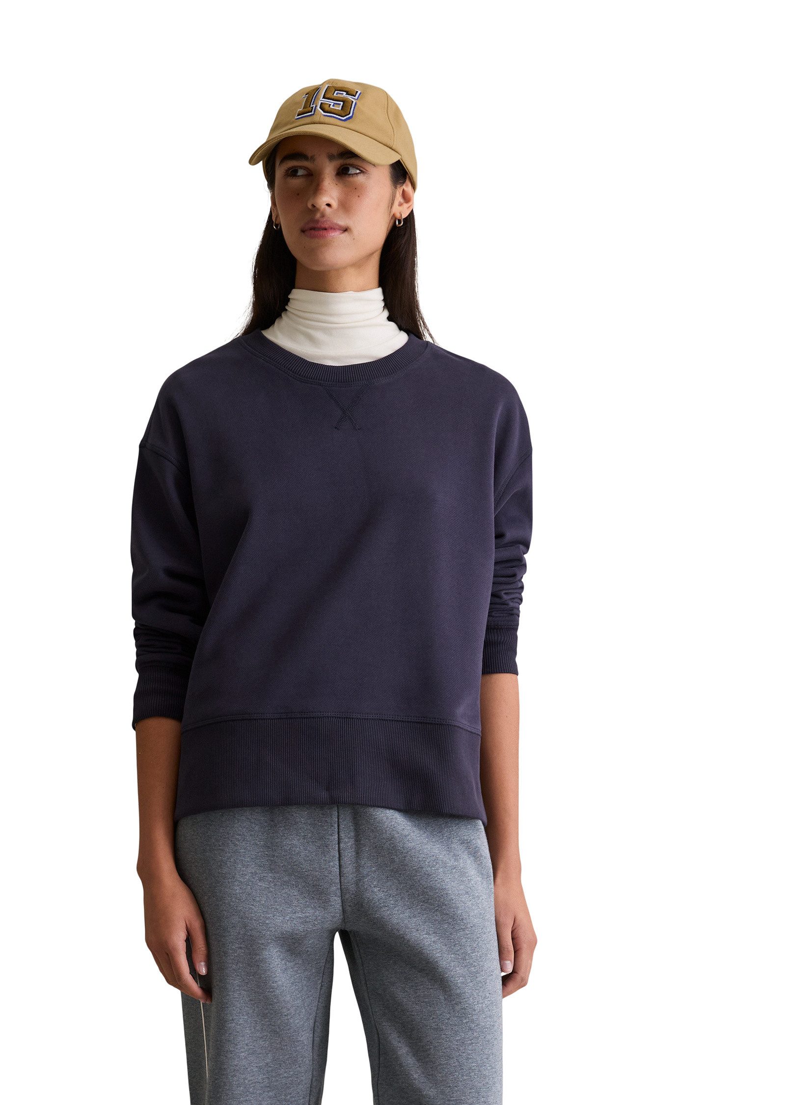 Marc O'Polo DENIM Sweatshirt aus Organic Cotton-Mix