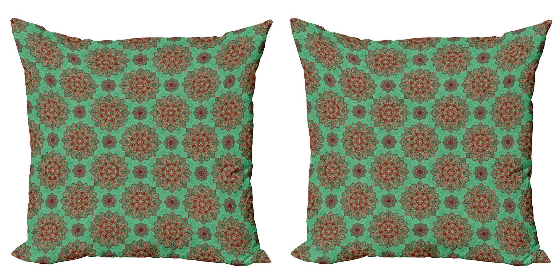 Doppelseitiger Stück), Kissenbezüge Modern Geometrisch (2 Abakuhaus Accent Mandala Digitaldruck,
