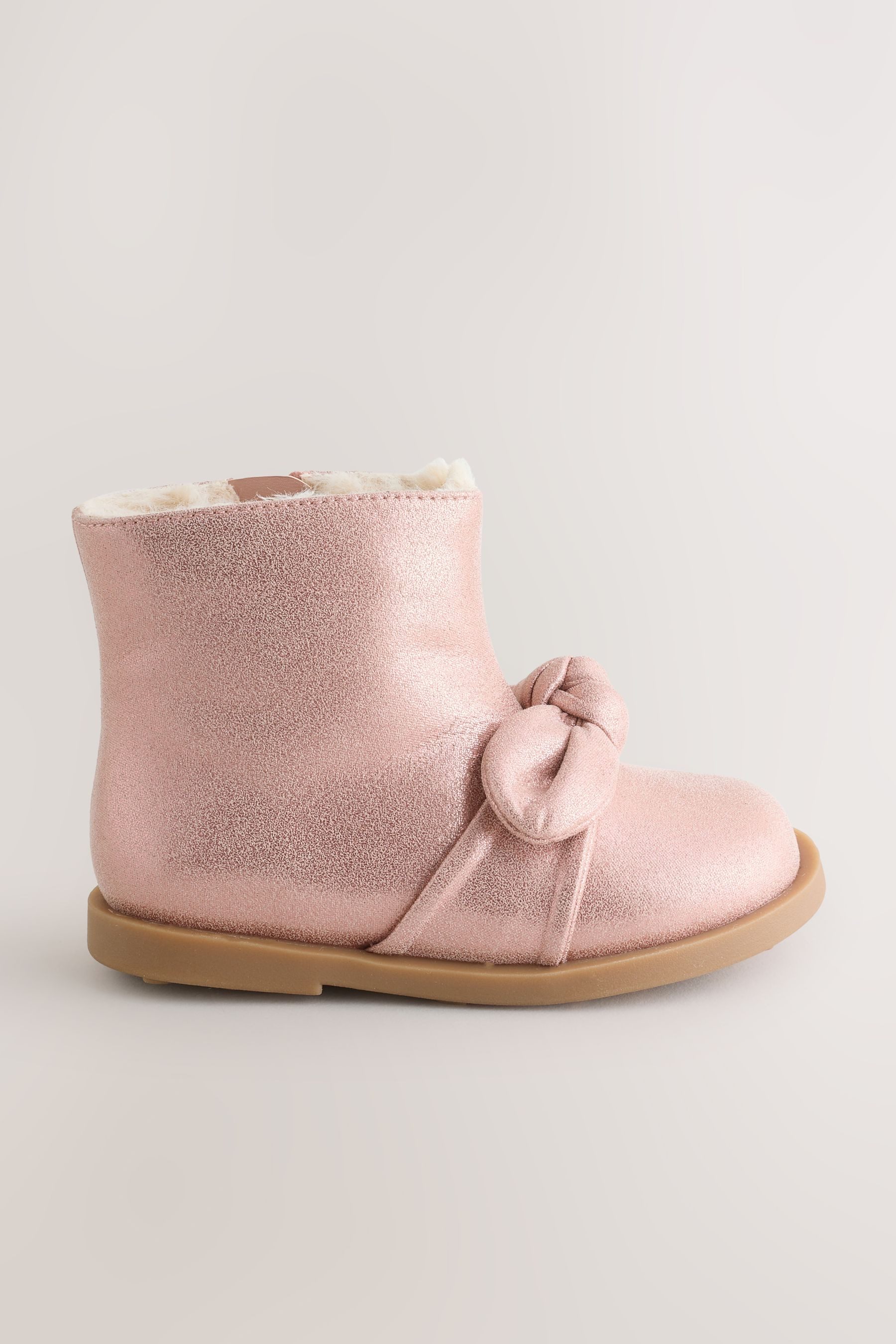 Next Stiefel mit Metallic-Schleife Babystiefel (1-tlg)