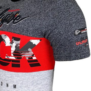 Baxboy T-Shirt Baxboy T-Shirt »EXCLUSIVE BLACK« mit sportiven Prints & Stickerei