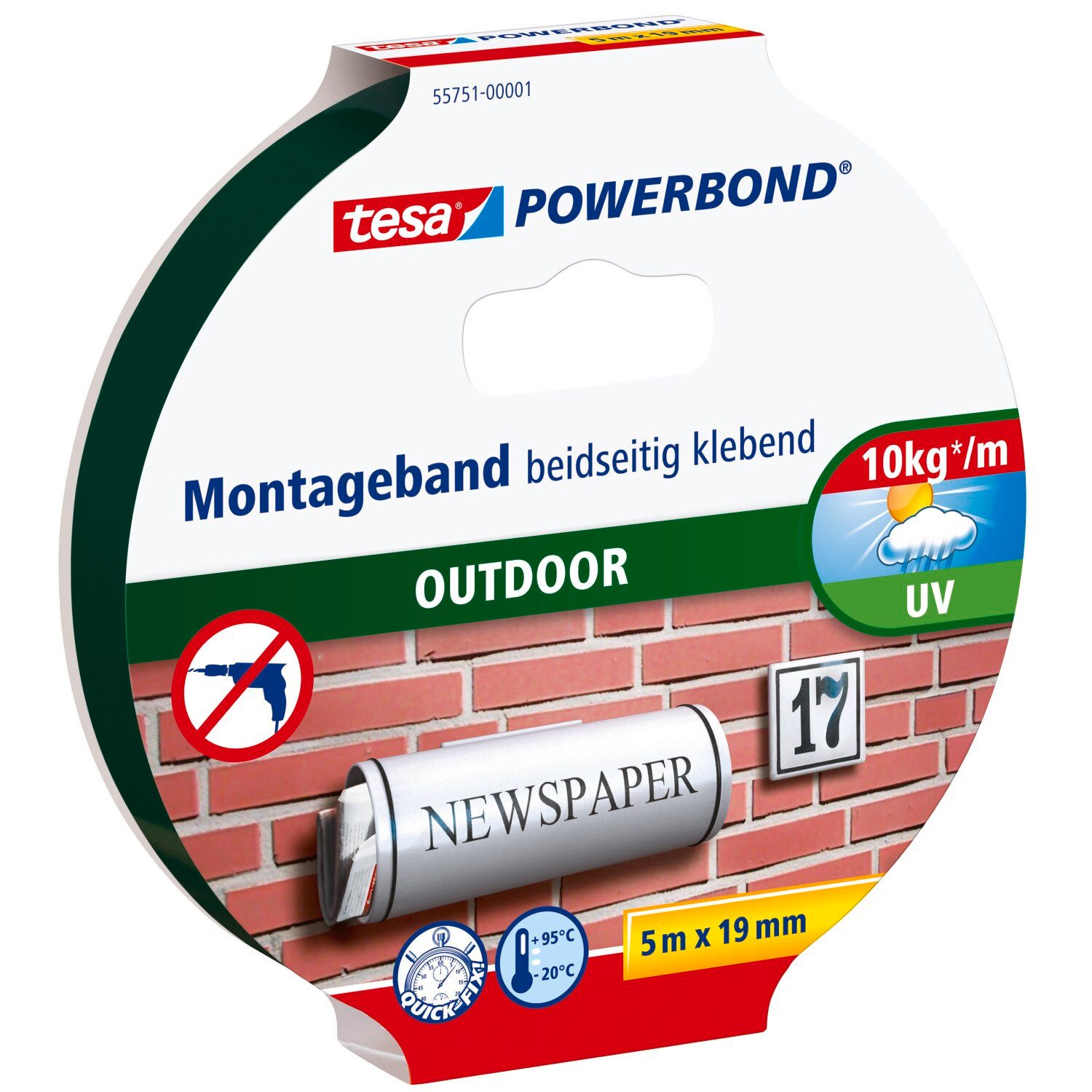 Doppelklebeband POWERBOND Outdoor Doppelseitiges Klebeband