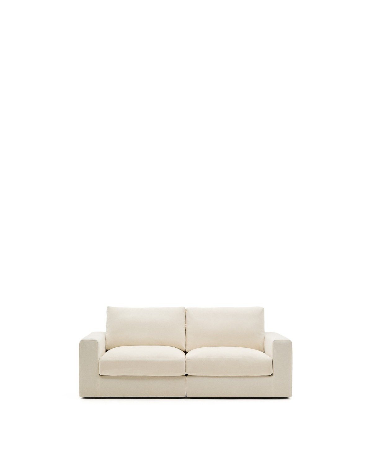 Natur24 Sofa Alea Modulares 3-Sitzer-Sofa 220 x 94 x 106 cm Chenille Écru