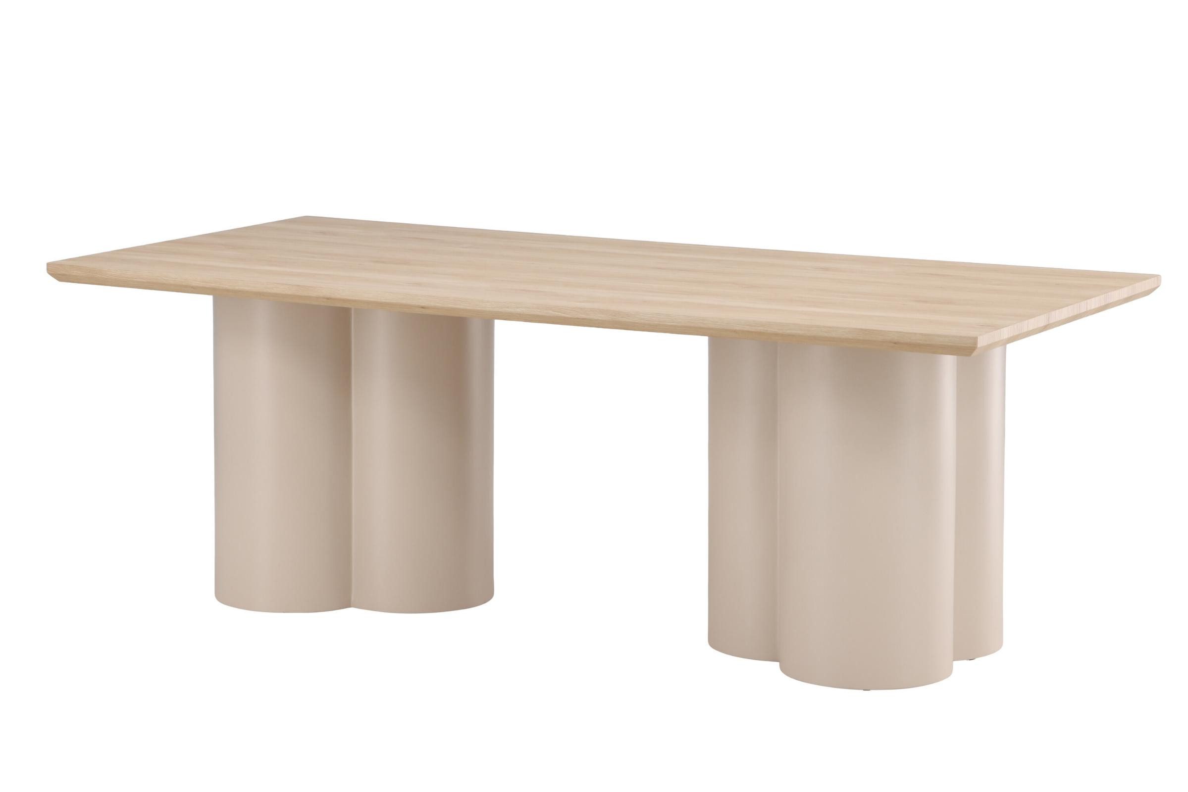 Venture Home Esstisch Olivia Esstisch 100x210 cm beige. (1-St)