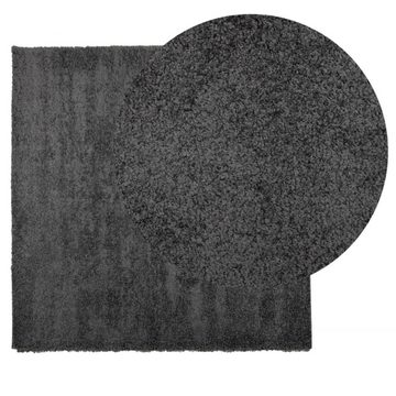 Teppich Teppich Shaggy Hochflor Modern Anthrazit 200x200 cm, vidaXL, Quadrat
