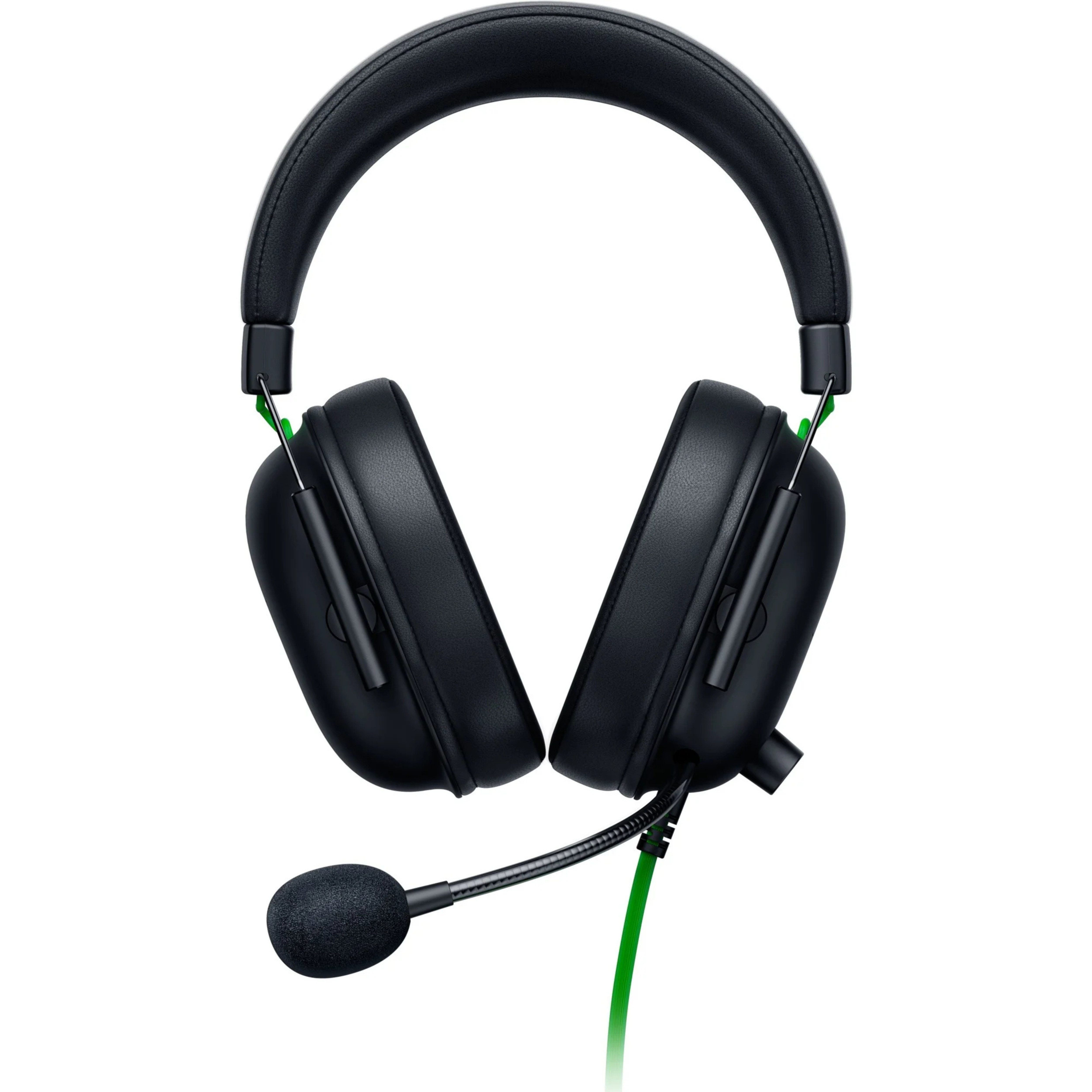 RAZER Blackshark V2 X Over-ear Gaming Headset Schwarz Grün Gaming-Headset (Headset mit Mikrofon, Atmungsaktive Ohrpolster)