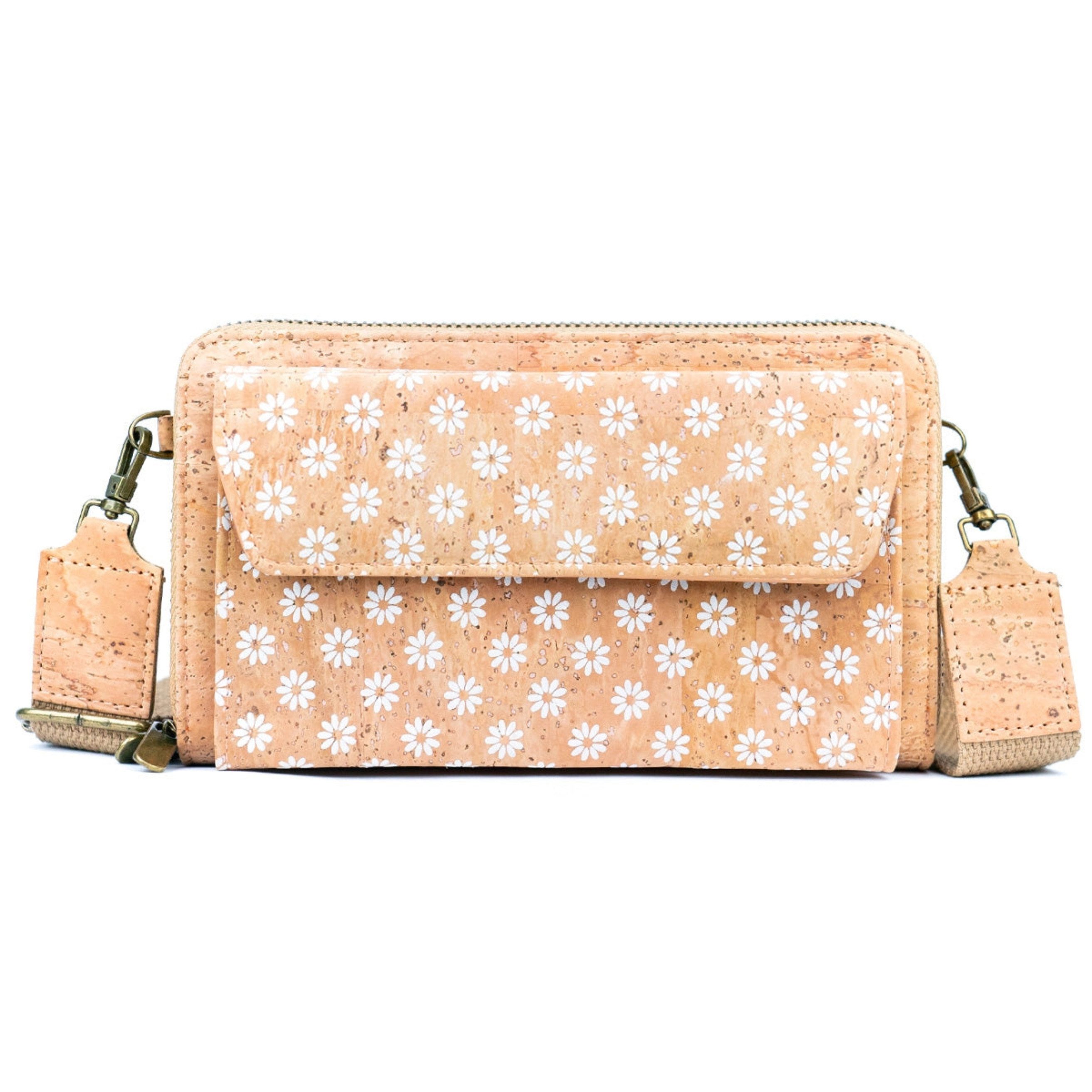 Ella Eisvogel Handytasche Eco-Chic vegane Handytasche - Geldbörse Kombination, 100% Kork