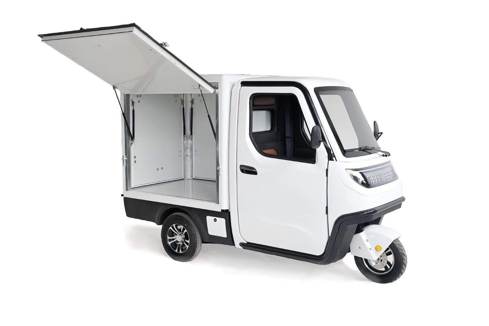 Urban Hopper E-Motorroller Urban Hopper Cargo Plus Lastendreirad mit Koffer Mini-LKW LifePo4, 3000 W, 25 km/h, Lithium Eisen-Phosphat LifePo4 72V 70Ah 3kW Motor ca 100km 3-Türen COC