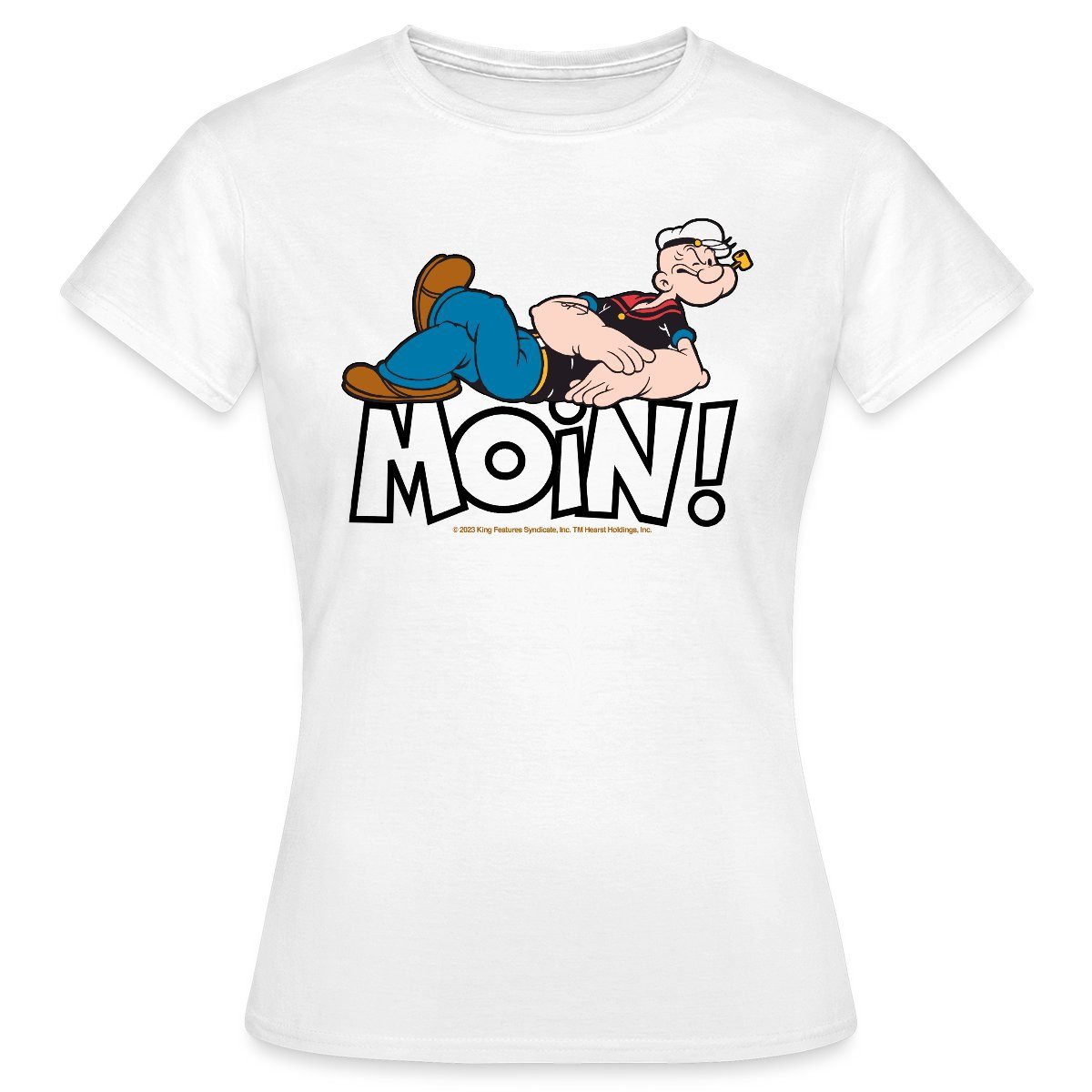 Spreadshirt T-Shirt Popeye Faulenzen Mit Schrift günstig online kaufen
