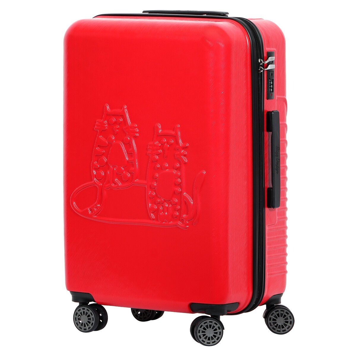 Koffer Biggdesign Rot Koffer Cats BIGGDESIGN Klein