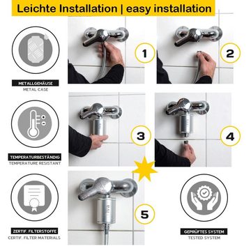 riva Wasserfiltertechnik Wasserfilter Duschfilter Standard, Zubehör für Duscharmatur