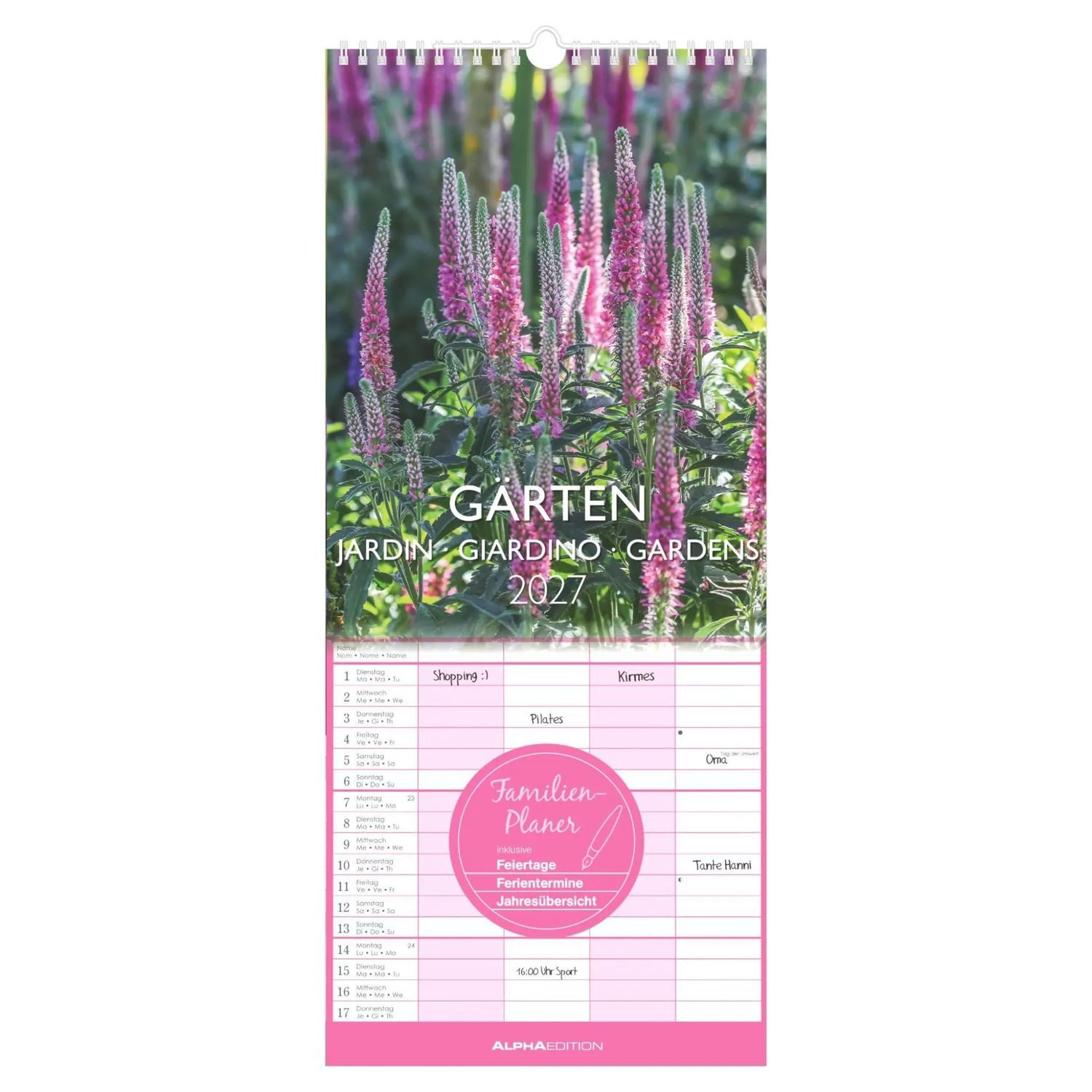 NEUMANN Wandkalender Gärten 2027