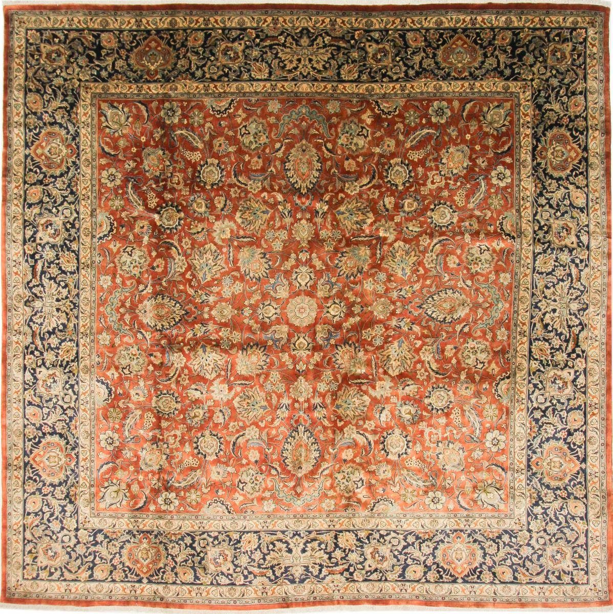 Orientteppich Mashhad 380x380 Handgeknüpfter Orientteppich / Perserteppich, Nain Trading, rechteckig, Höhe: 12 mm