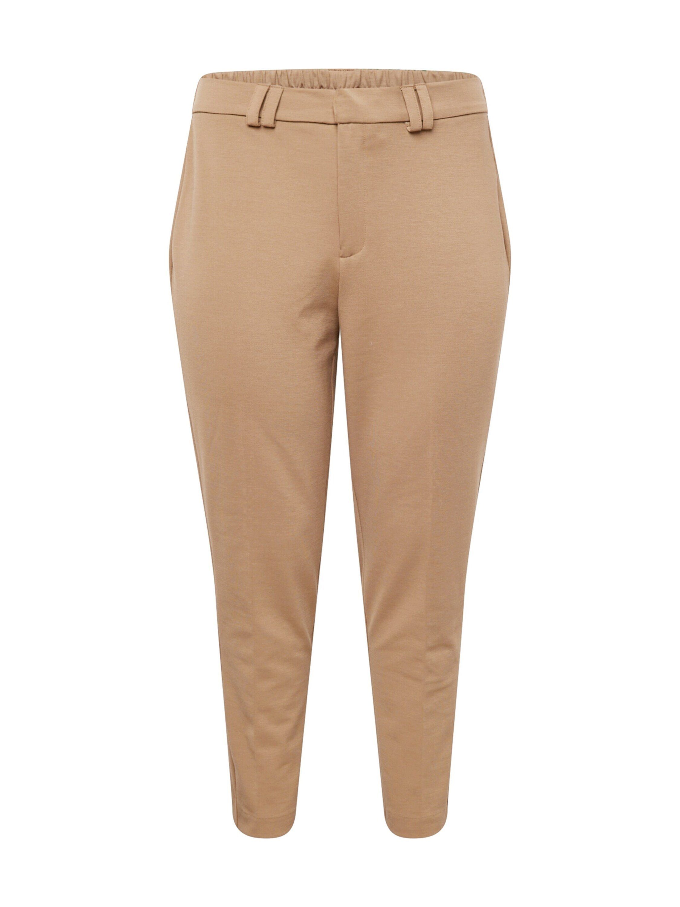 ONLY CARMAKOMA Bügelfaltenhose PEACH (1-tlg) Falten, Drapiert/gerafft