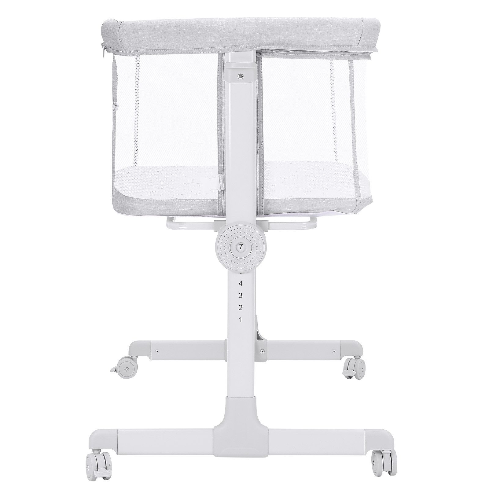 OUNUO Beistellbett Tragbar Babybett mit Matratze reisebett von Neugeboren bis 9 kg