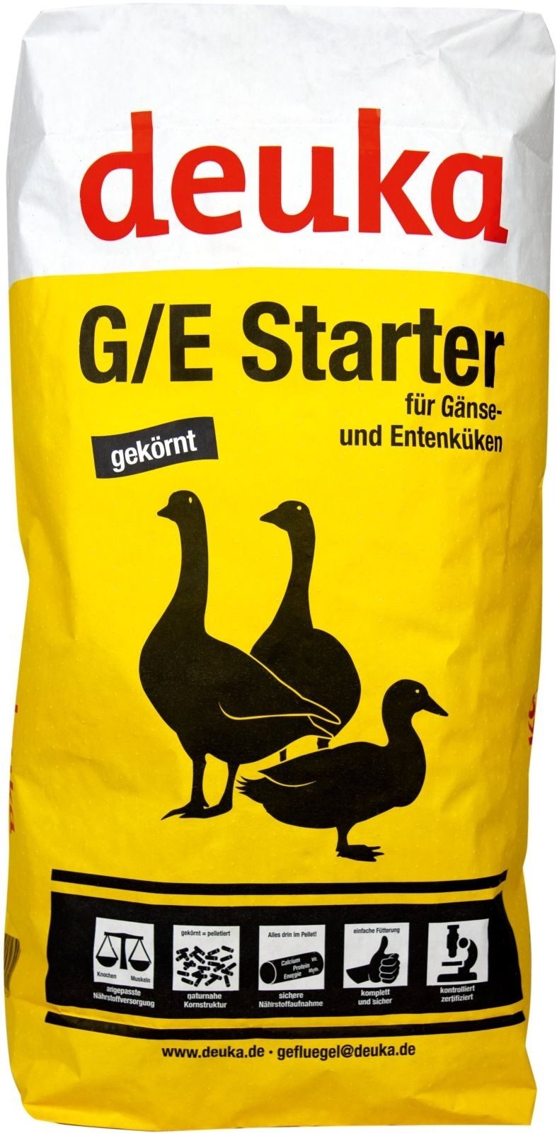 Deuka G/E-Starter gekörnt Pellets, Hauptfutter für: Gänseküken, Entenküken