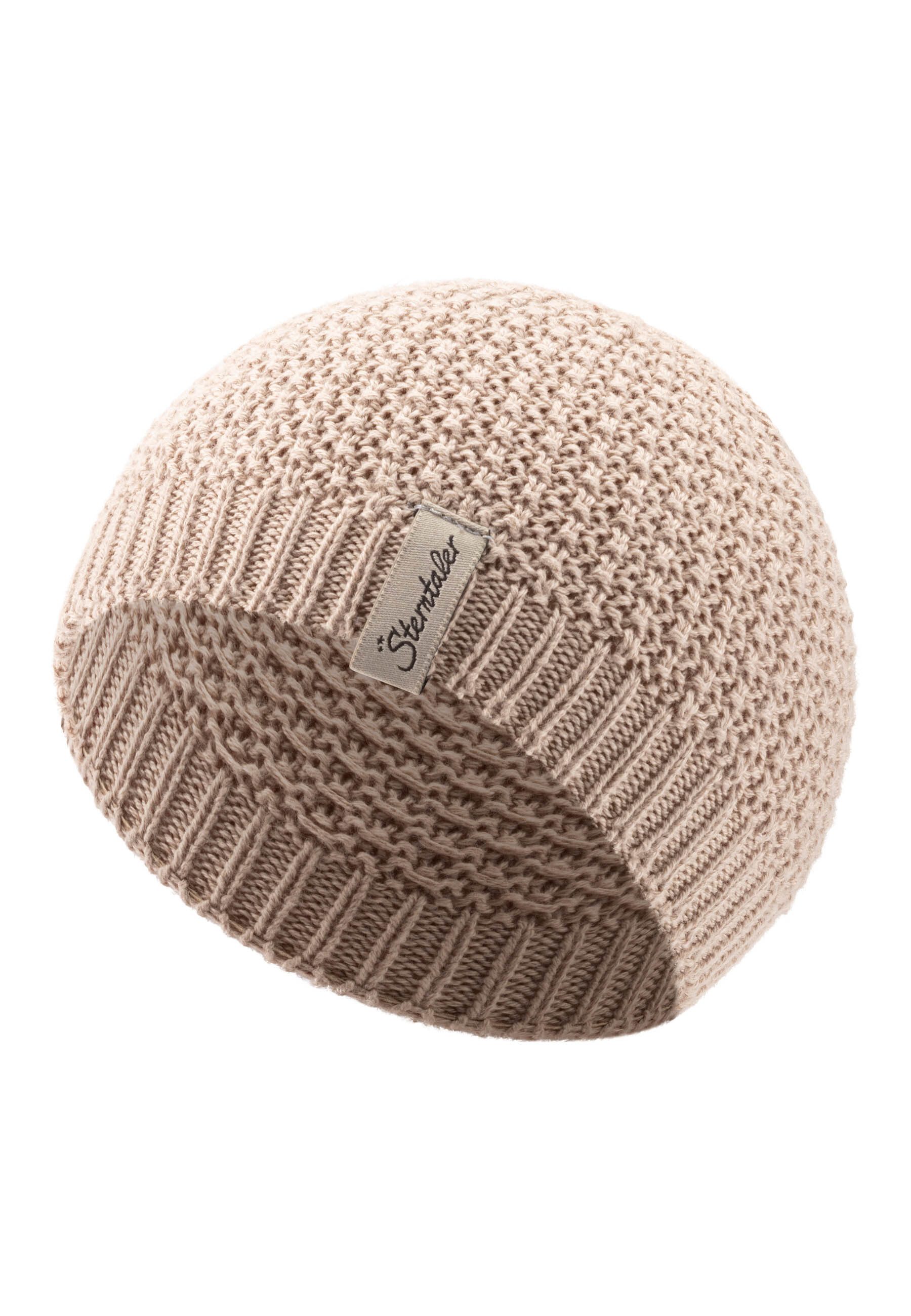 Sterntaler® Strickmütze GOTS Strickmütze Waffel (1-St) GOTS Strickmütze mit Waffelstruktur.
