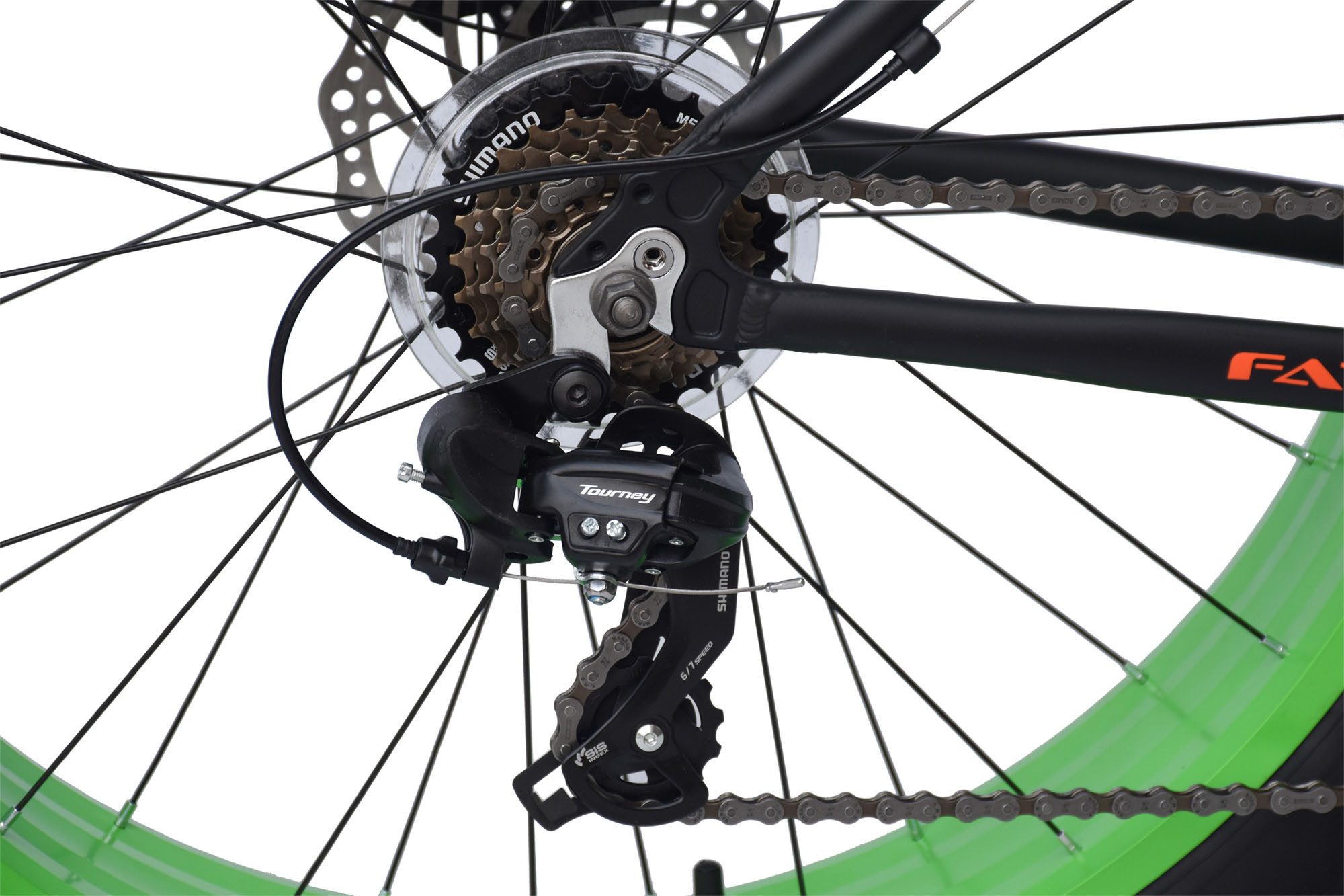 WYNN Fatbike FAT2.0, 7-speed Shimano Tourney derailleur, chain drive