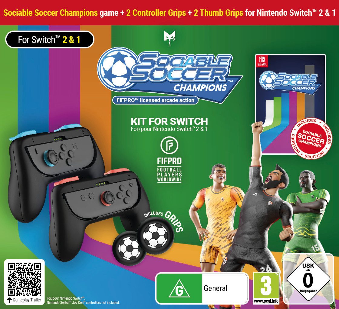 Maxx Tech Sociable Soccer [Switch] (Code in a Box), Nintendo Switch