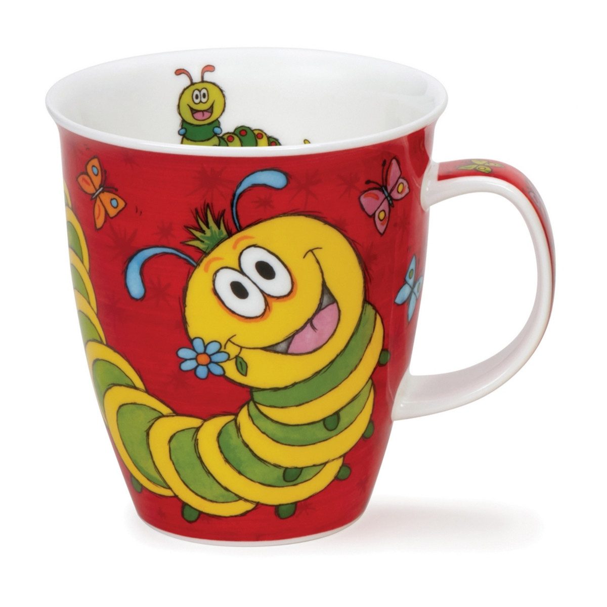 Dunoon Tasse Caterpillar Raupe Nevis 0,4 l Fine Bone China Porzellan, 1-tlg.