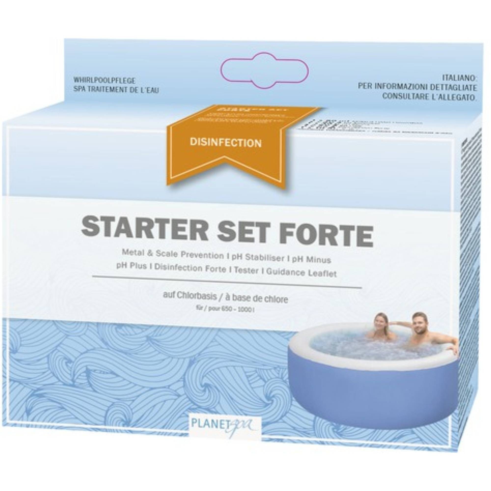 Poolpflege Planet Spa Starter Set Forte, Desinfection Chlor B
