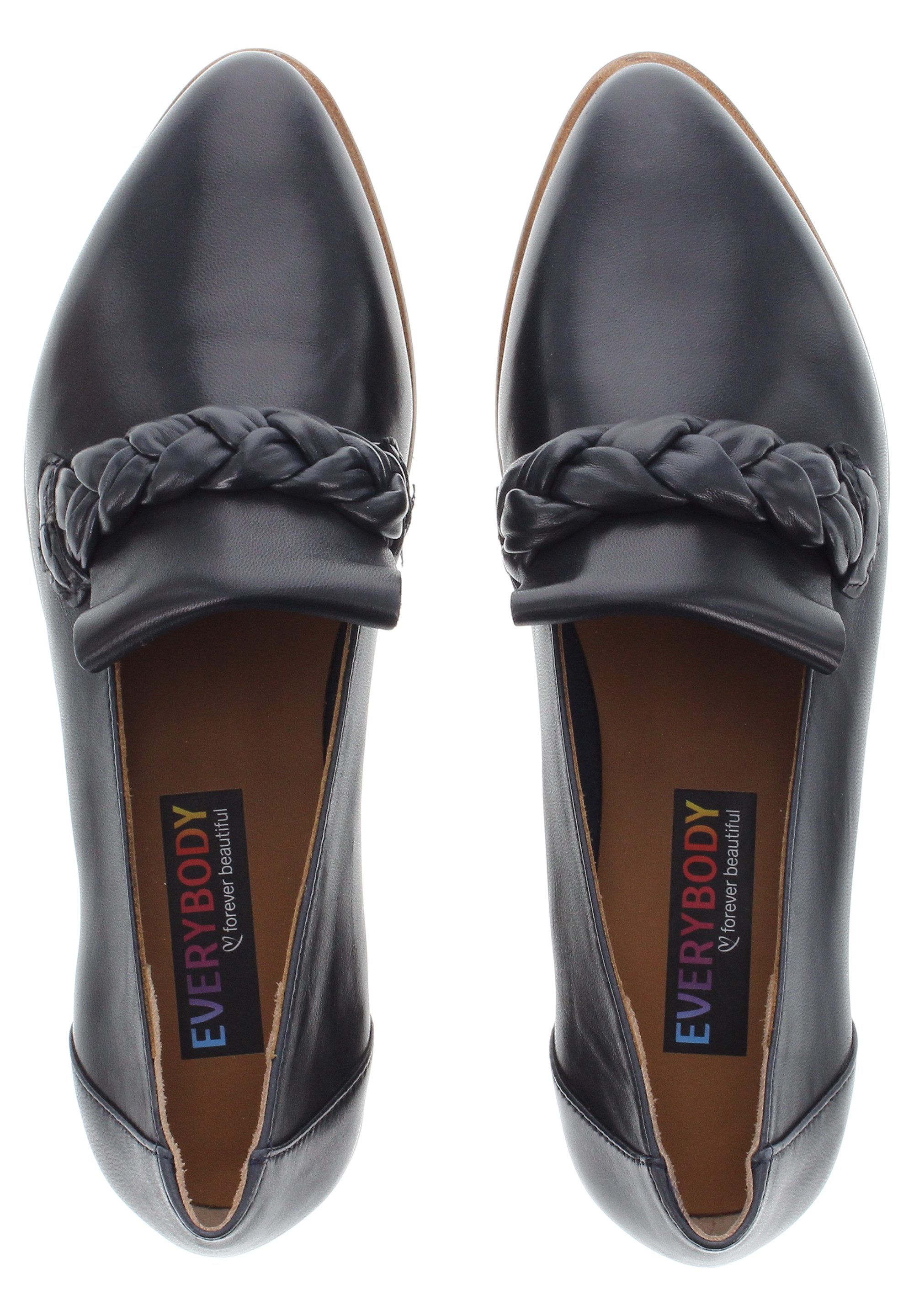 Everybody BULBO - Lederslipper mit Flechtdetail Ballerina