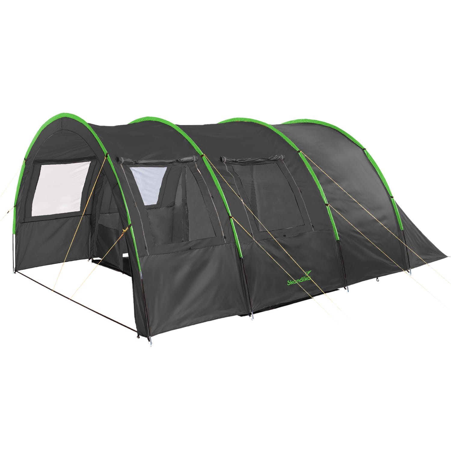 Tunnelzelt Kemi 4 Campingzelt mit 2 dunklen Schlafkabinen
