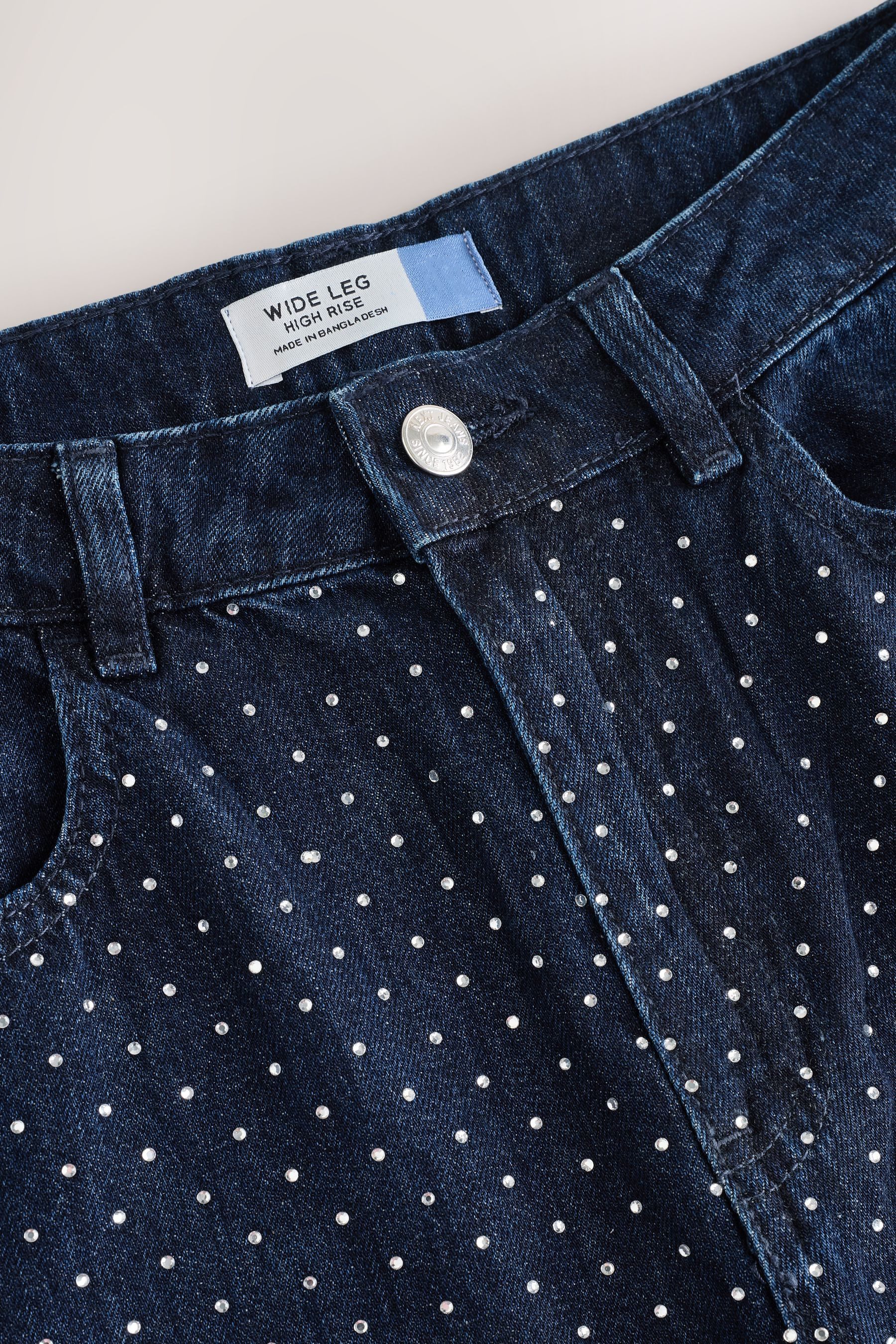 Next Weite Jeans Verzierte Jeans mit weitem Hosenbein (1-tlg)