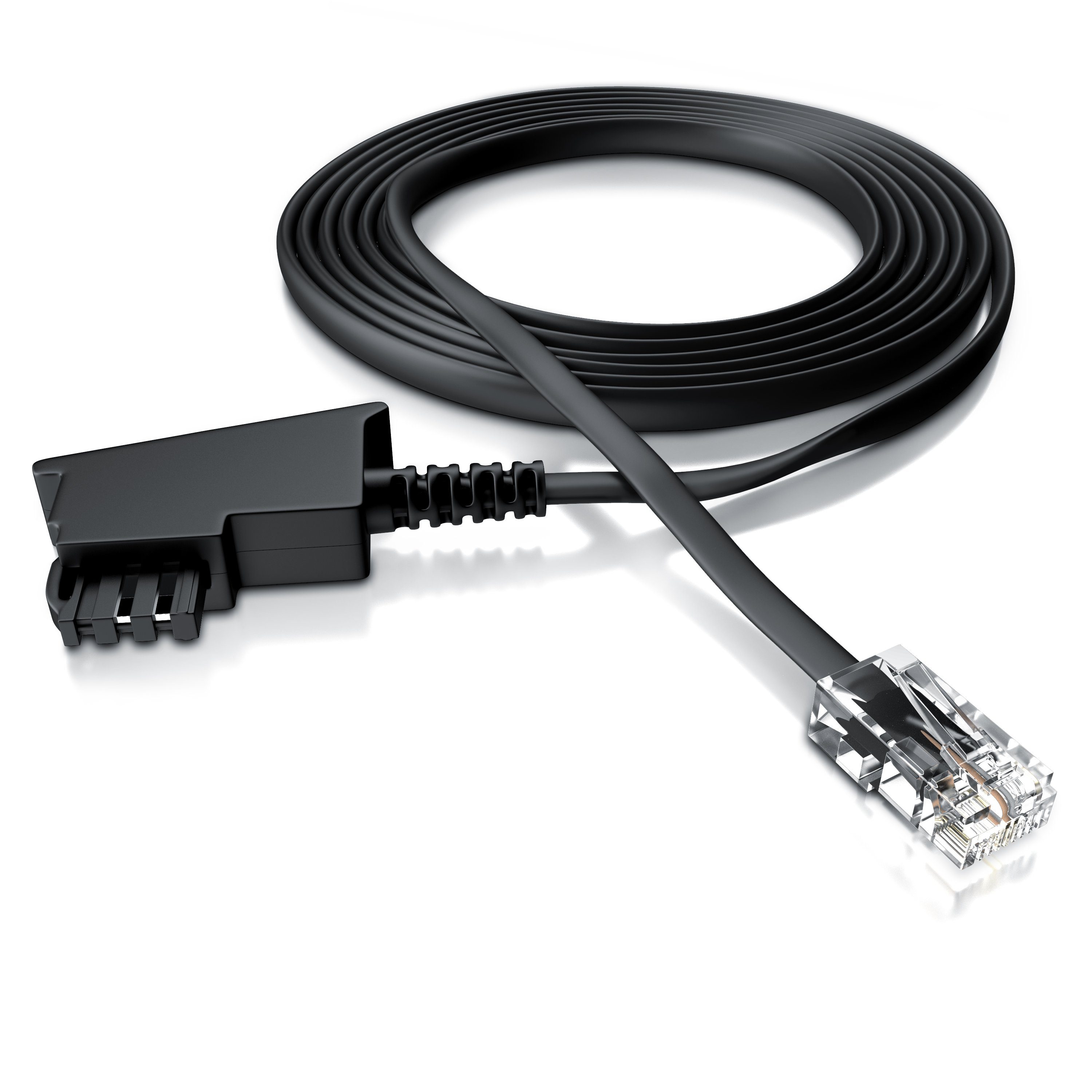 CSL Anschlusskabel Router an Telefondose Routerkabel - 6m Telefonkabel, TAE-F, RJ-45 (Ethernet) (600 cm), TAE-F auf RJ45, für Router, Fritzbox und Telefondose,  – Bild 3 von 5
