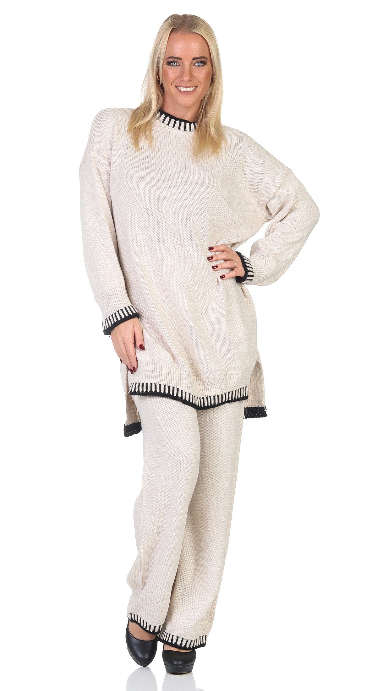 Mississhop Strickhose Strickanzug Strickset 2-teilig Hose günstig online kaufen