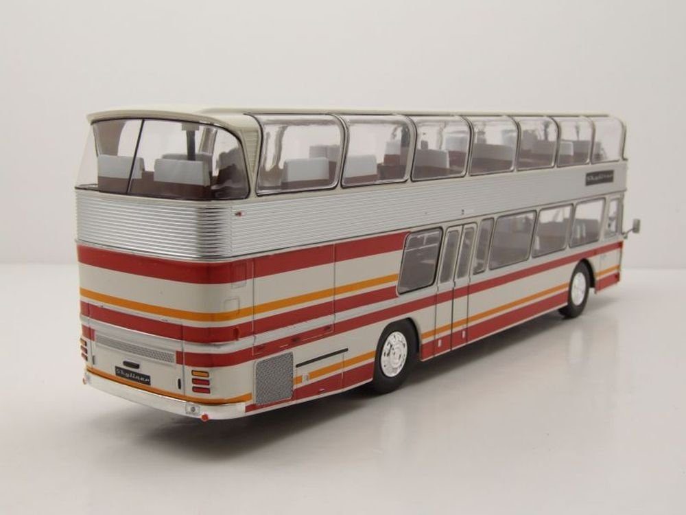 ixo Models Modellauto Neoplan NH 22L Skyliner Doppeldecker Bus 1983 weiß rot, Maßstab 1:43