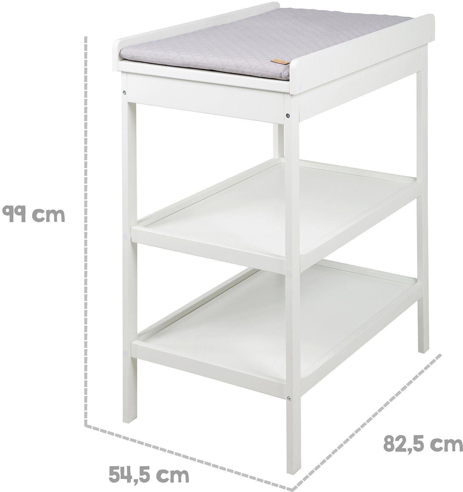 roba® Wickelregal Style, weiß, inkl. Wickelauflage
