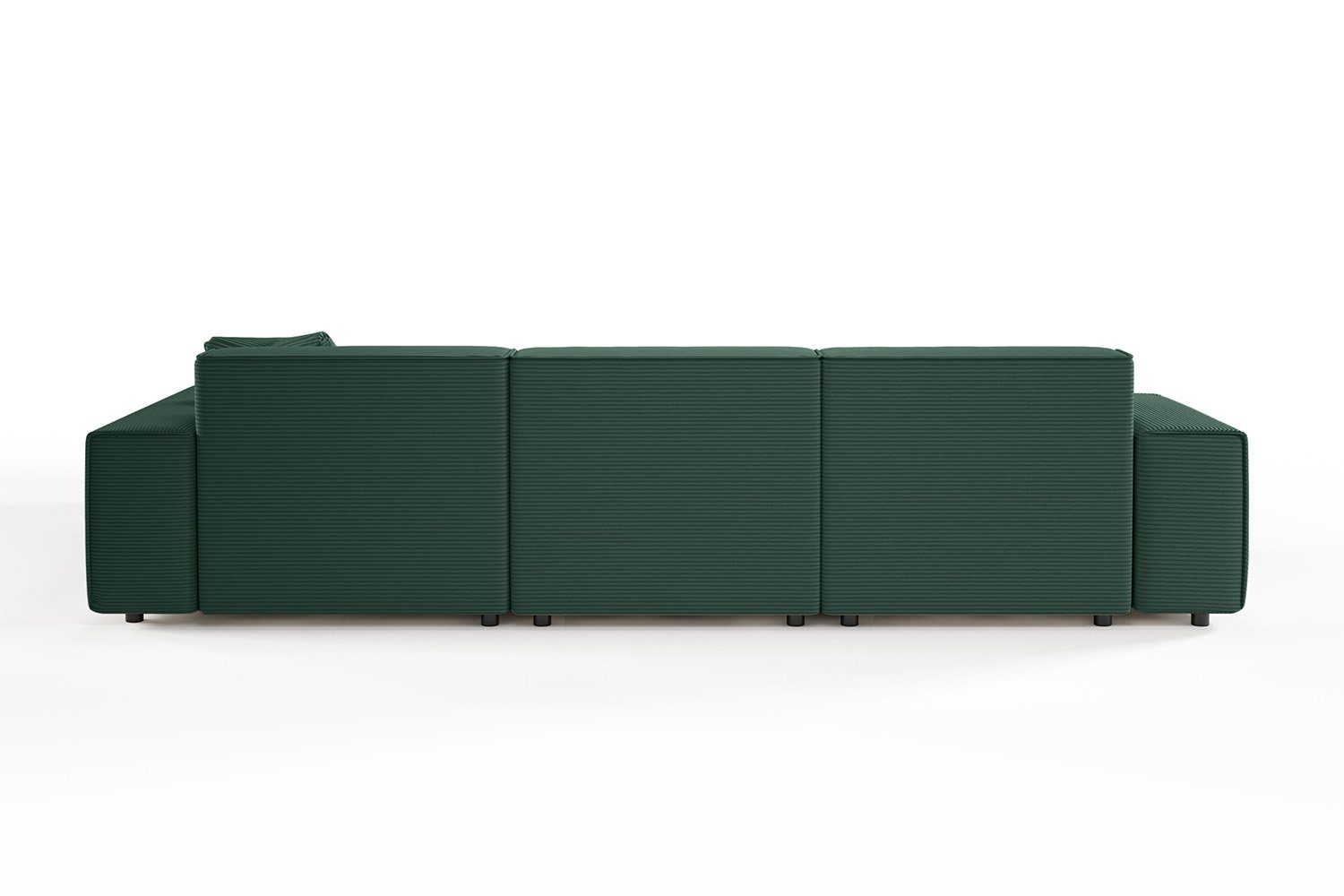 KAWOLA Ecksofa | versch. Recamiere smaragd smaragd Sofa Cord, Farben links, od. rechts RANI