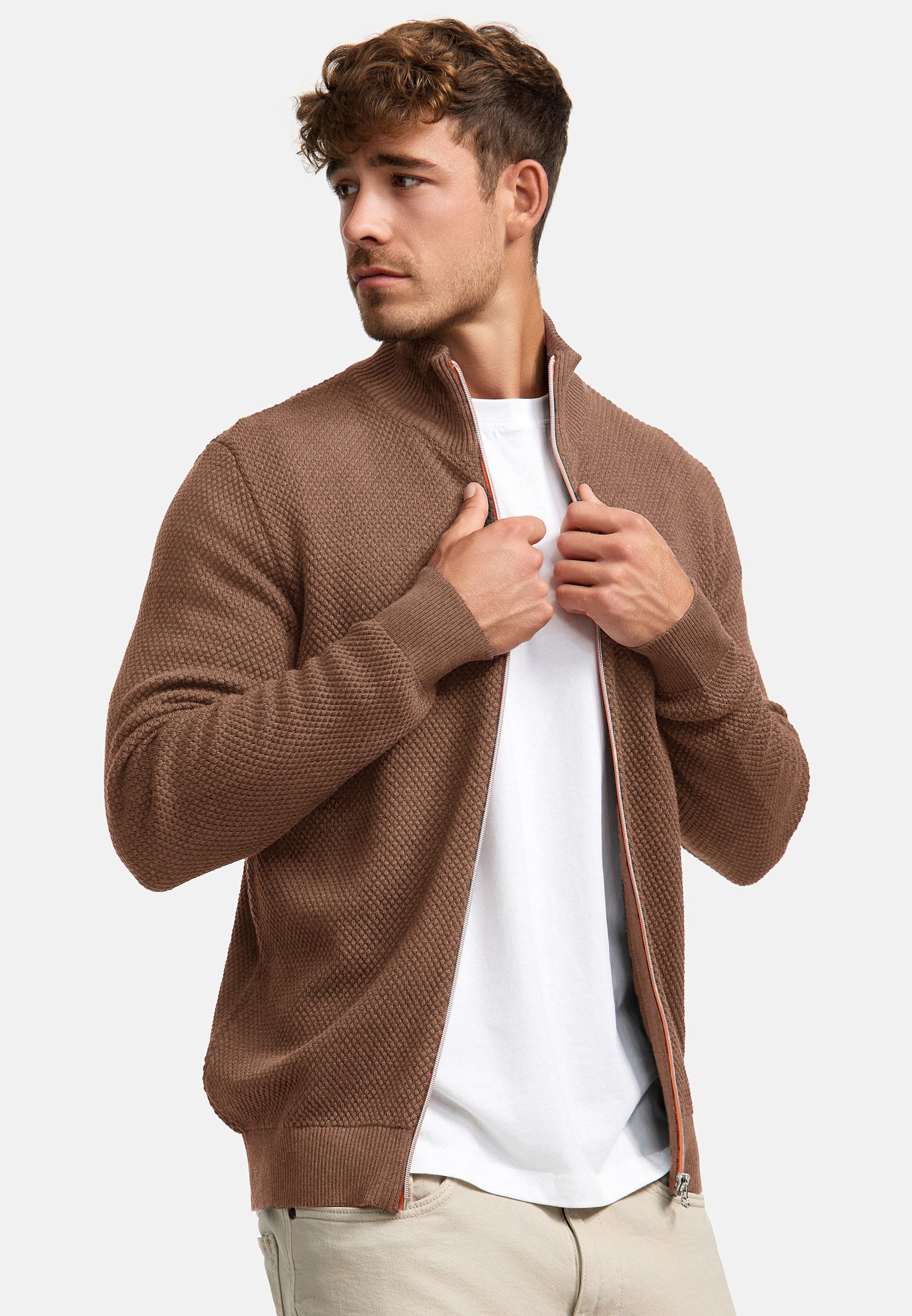 Kronstadt Strickjacke Herren KSErik Herrenstrickjacke Feinstrickjacke mit Stehkragen