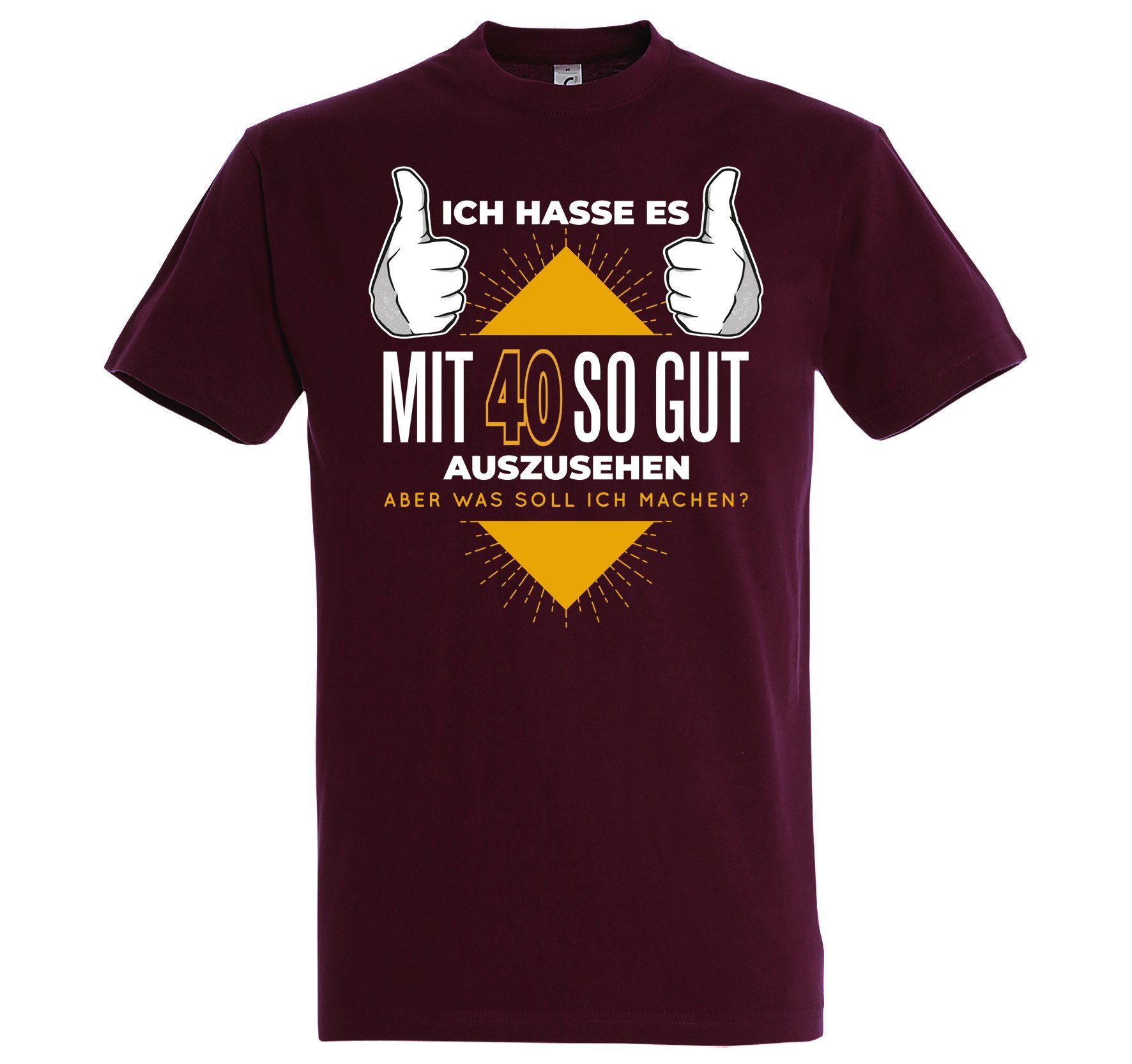 T-Shirt 40 und Gutaussehend Herren Shirt