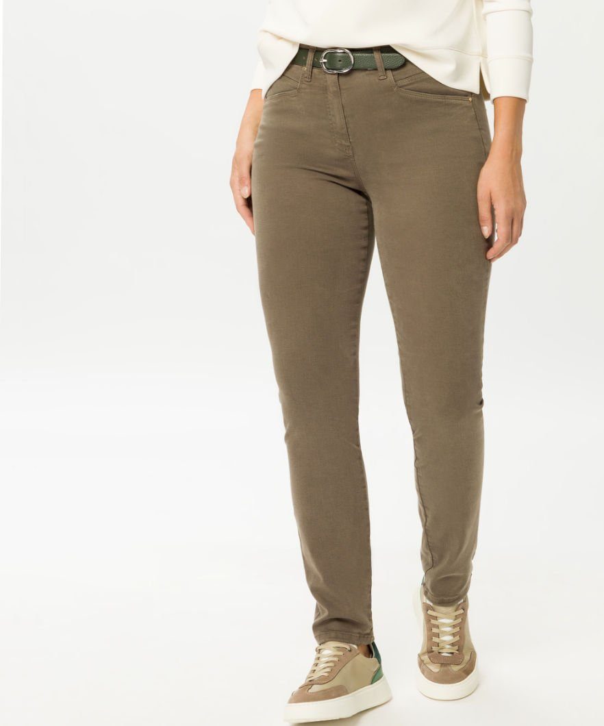 RAPHAELA by BRAX 5-Pocket-Jeans Style LUCA dunkelgrün