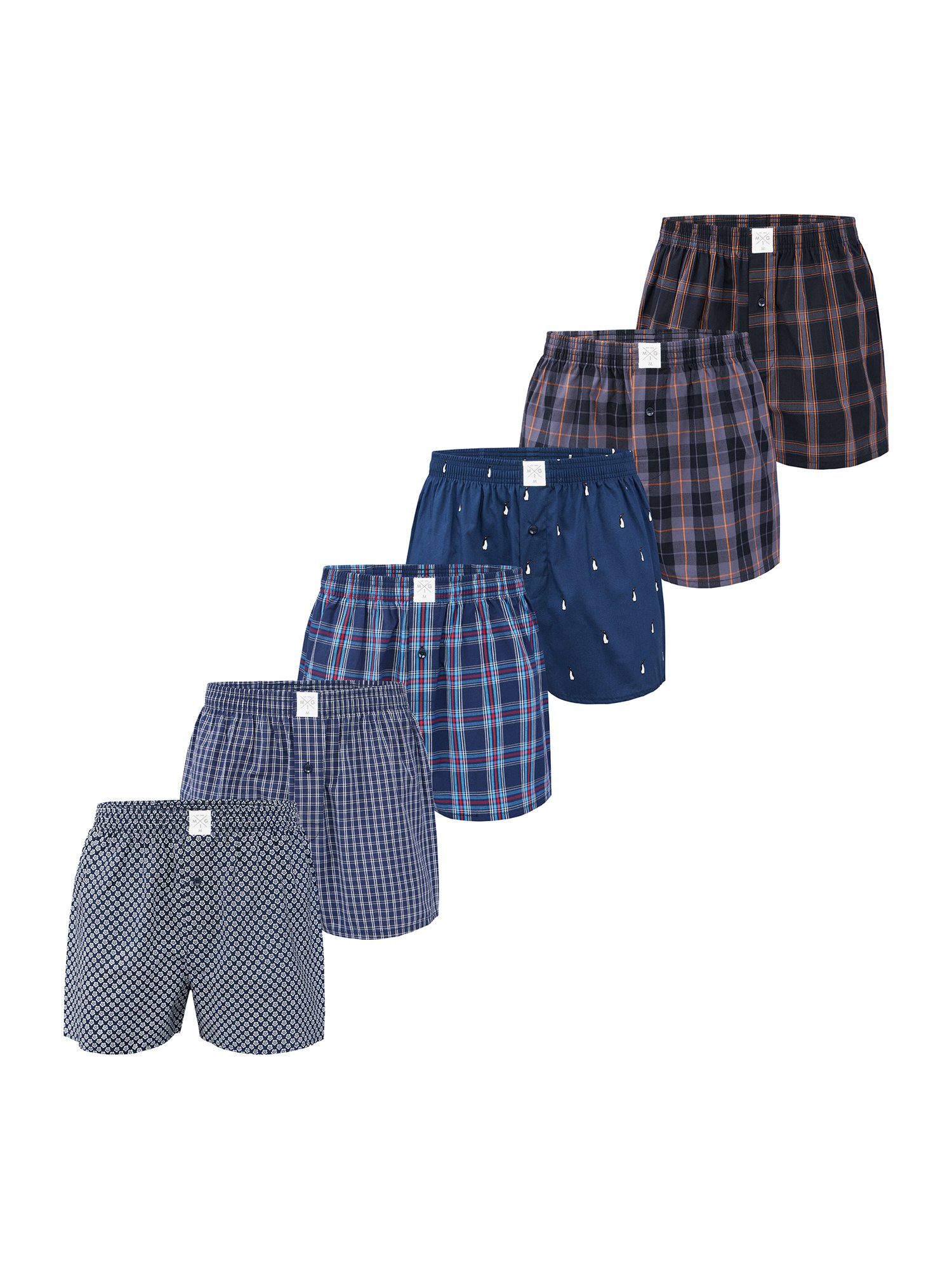 2 American Unterwäsche MG-1 (6-St) Set Classics Unterhose Boxer Boxer