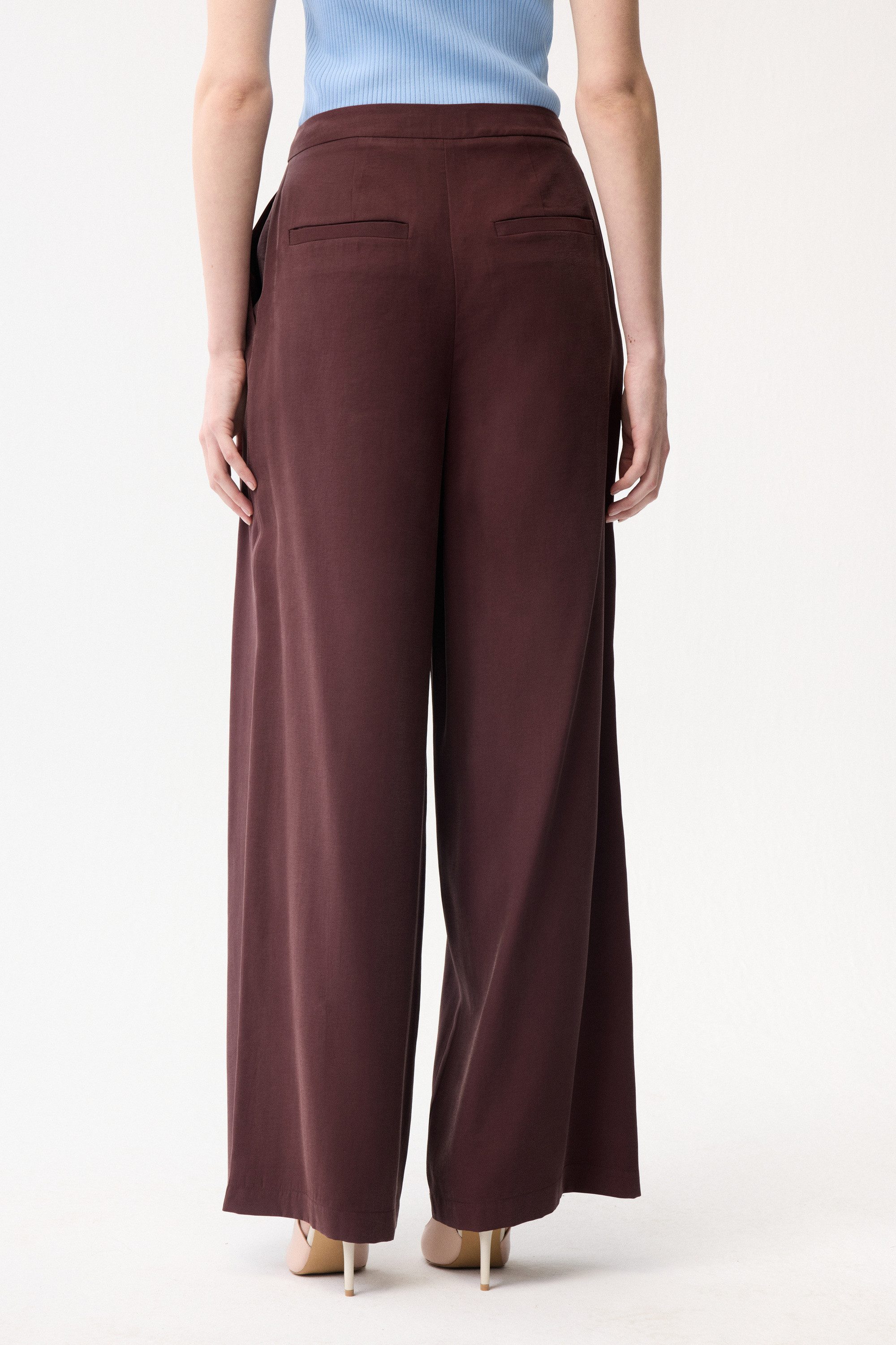 adL Stoffhose Hose mit weitem Bein und Seitentaschen
