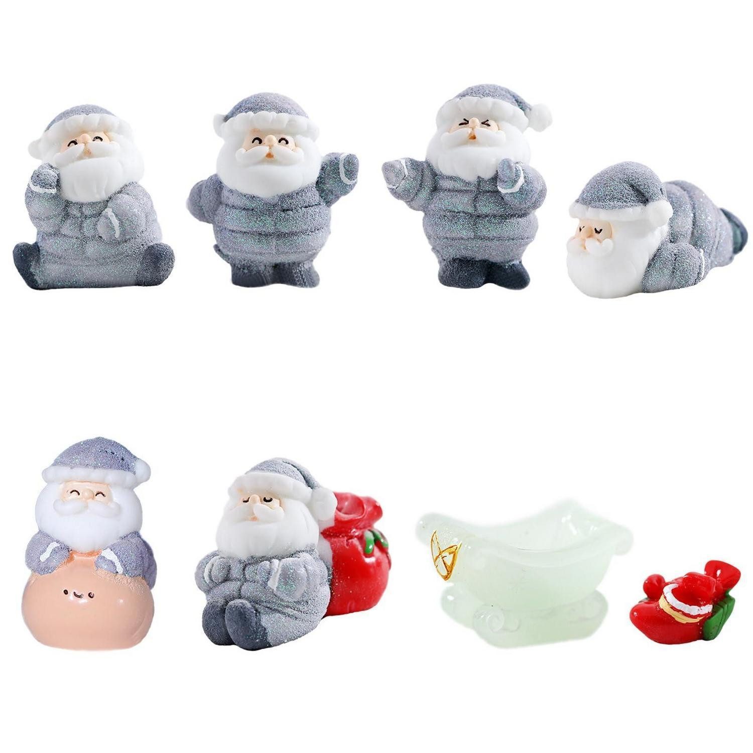 LuxusKollektion Weihnachtsmann Weihnachtsmann Figuren Mini 8 Stk (8 St)