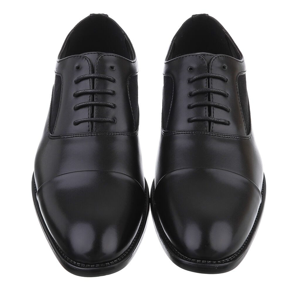 Coolwalk Eleganter Schnürschuh für Herren – Komfort und Stil Schnürschuh (89229204) Blockabsatz Business-Schuhe in Schwarz